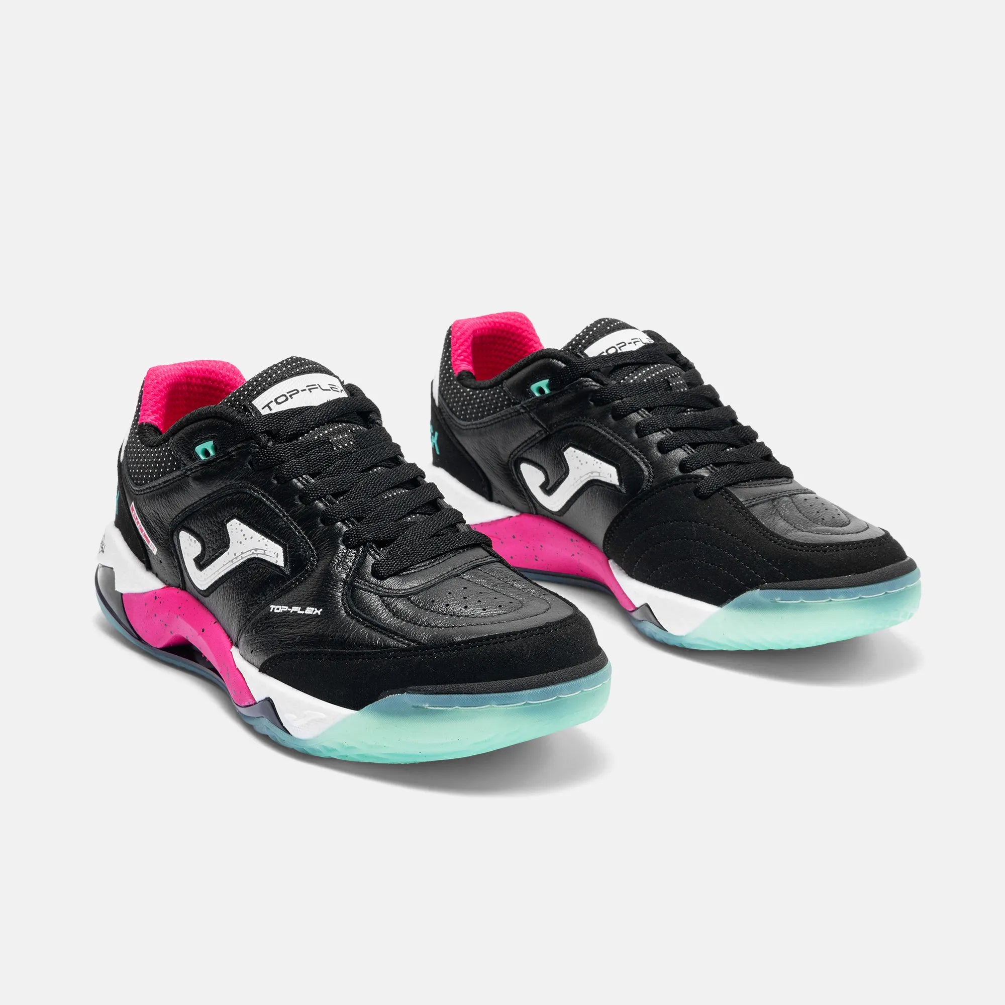 Top Flex Plus Negro Fucsia