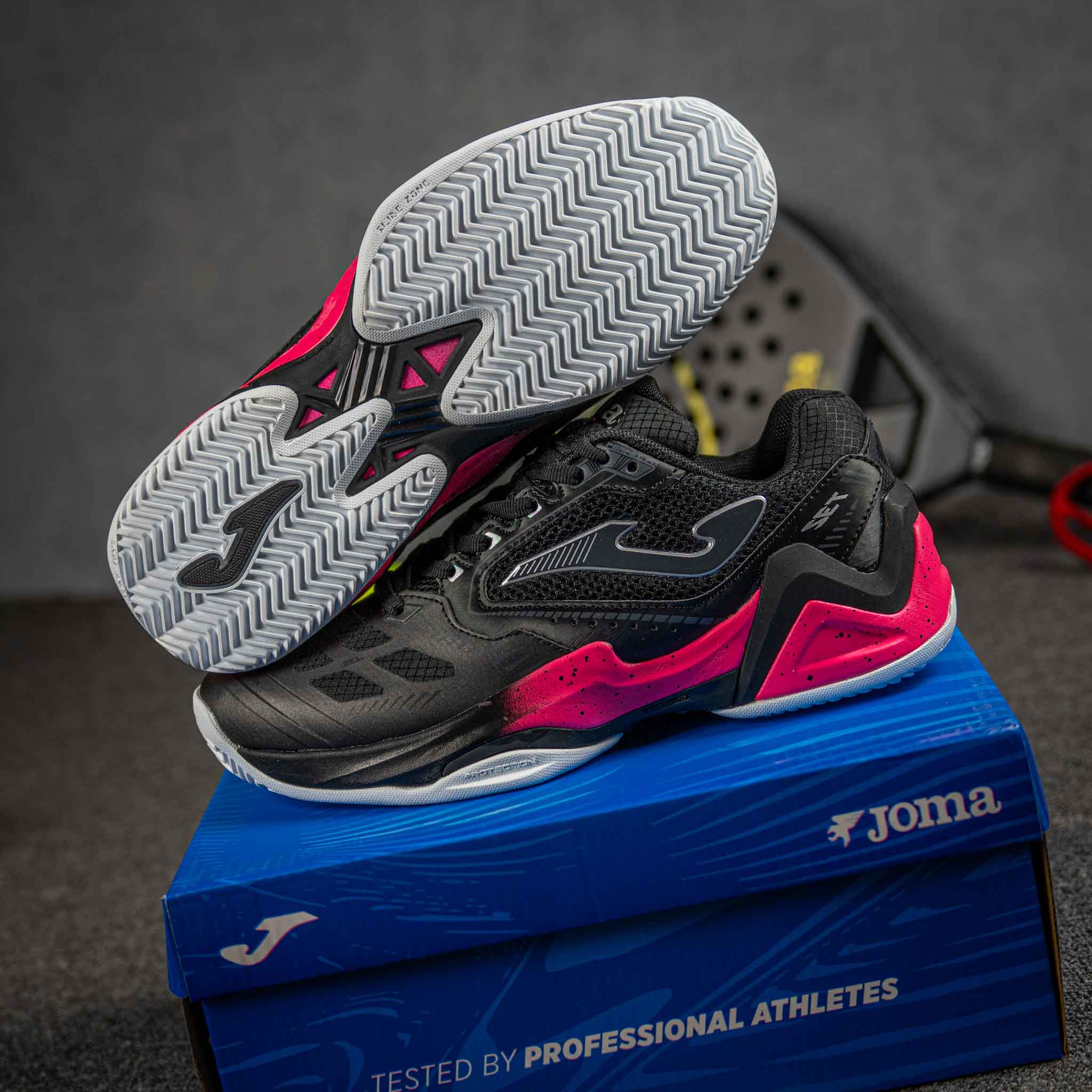 Set Mujer Negro Fucsia