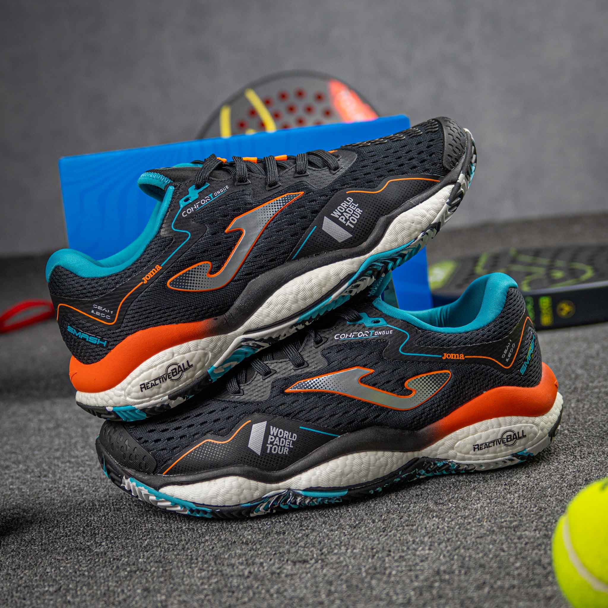 SMASH 23 Clay Negro Turquesa