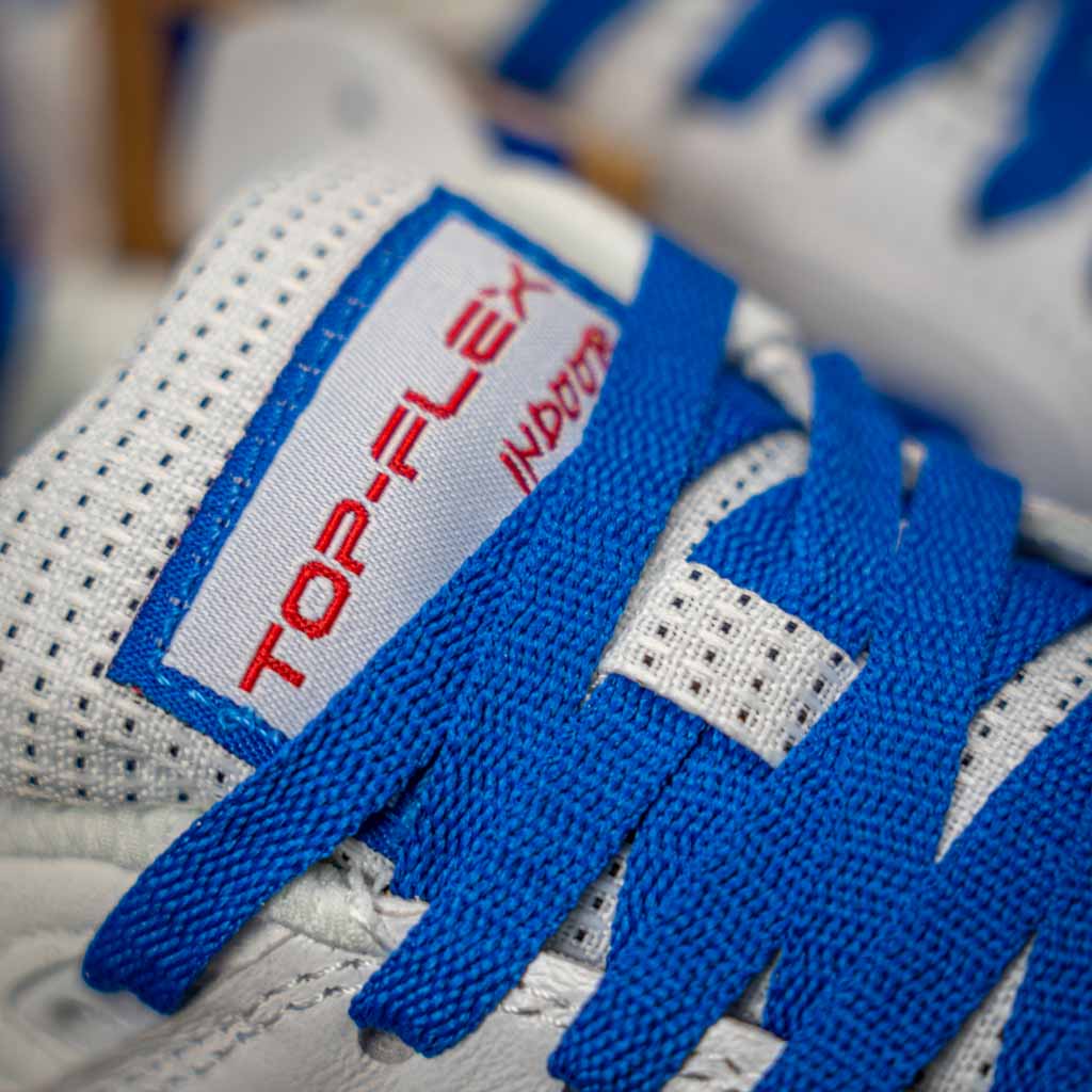 Top Flex Blanco Azul