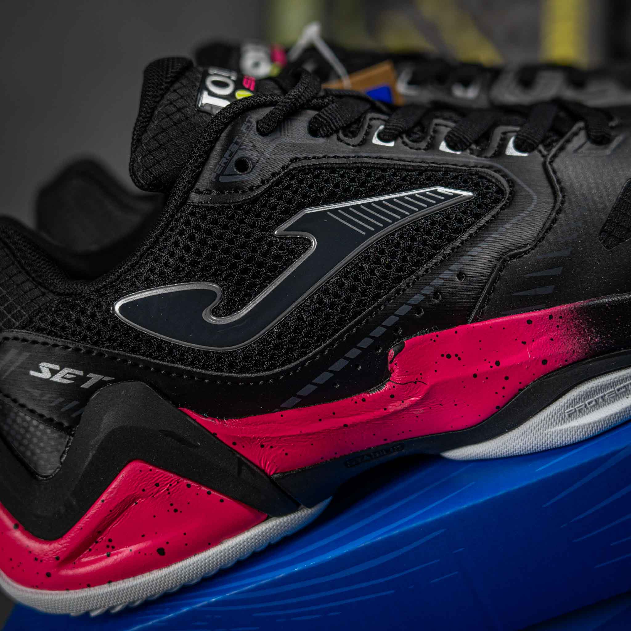 Set Mujer Negro Fucsia